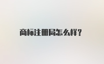 商标注册局怎么样？