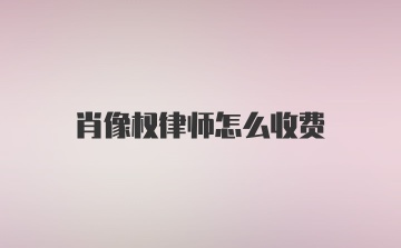 肖像权律师怎么收费