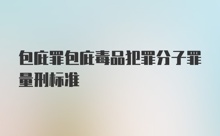 包庇罪包庇毒品犯罪分子罪量刑标准