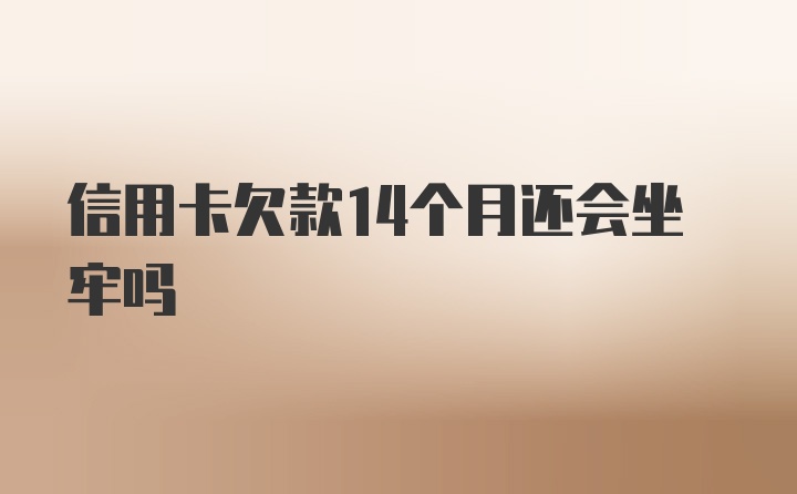 信用卡欠款14个月还会坐牢吗