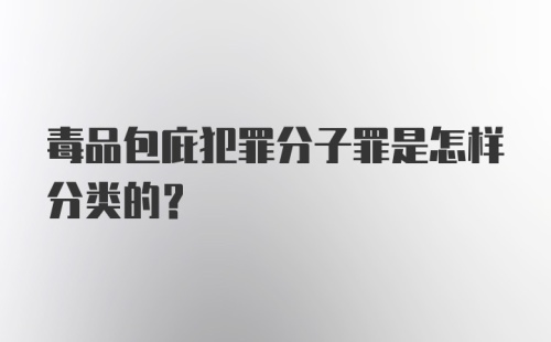 毒品包庇犯罪分子罪是怎样分类的?