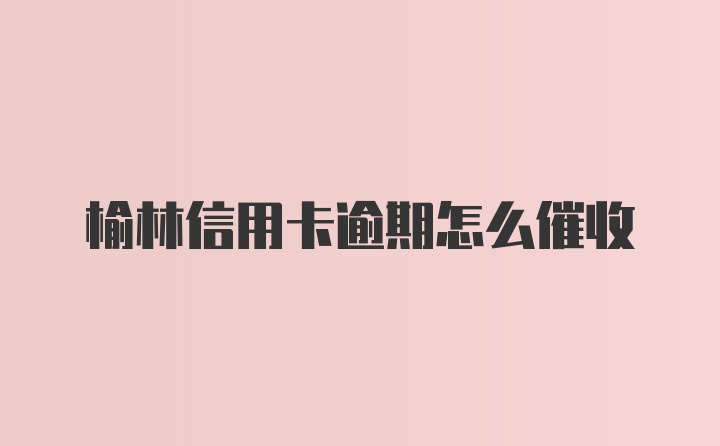 榆林信用卡逾期怎么催收