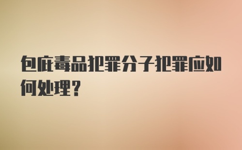 包庇毒品犯罪分子犯罪应如何处理？