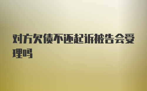 对方欠债不还起诉被告会受理吗