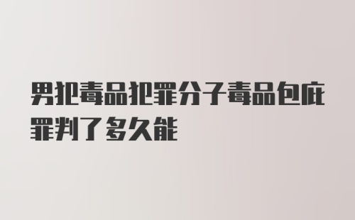 男犯毒品犯罪分子毒品包庇罪判了多久能