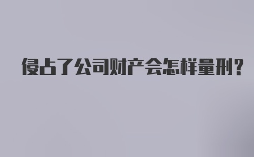 侵占了公司财产会怎样量刑？