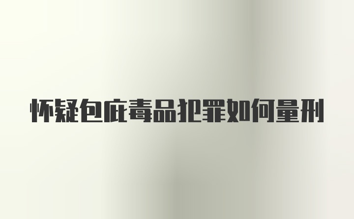 怀疑包庇毒品犯罪如何量刑