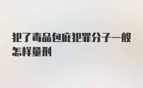 犯了毒品包庇犯罪分子一般怎样量刑