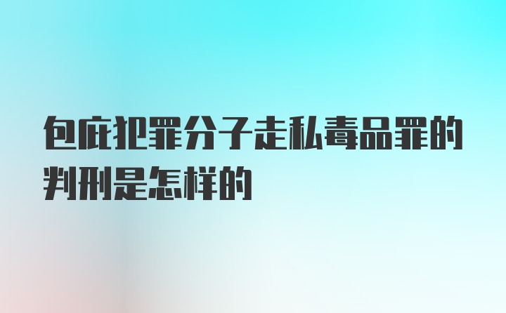 包庇犯罪分子走私毒品罪的判刑是怎样的