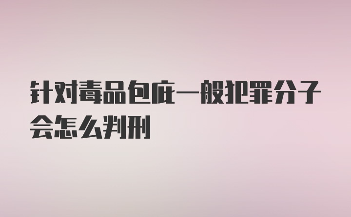 针对毒品包庇一般犯罪分子会怎么判刑