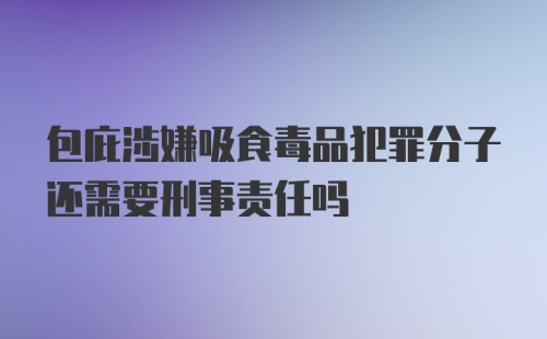 包庇涉嫌吸食毒品犯罪分子还需要刑事责任吗