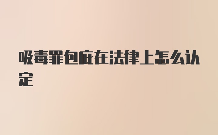 吸毒罪包庇在法律上怎么认定