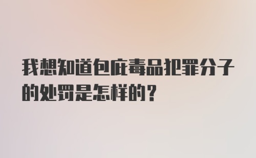 我想知道包庇毒品犯罪分子的处罚是怎样的？