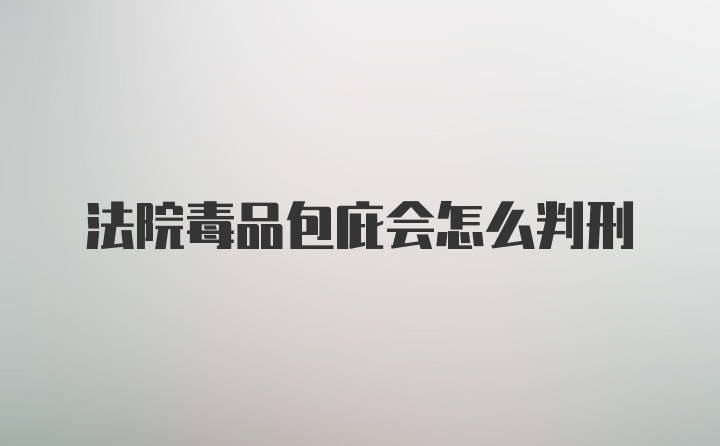 法院毒品包庇会怎么判刑