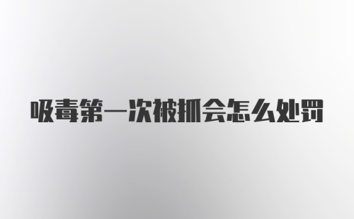 吸毒第一次被抓会怎么处罚