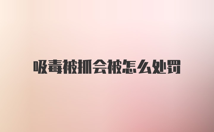 吸毒被抓会被怎么处罚