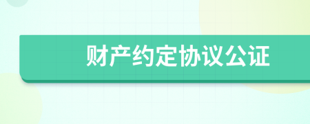 财产约定协议公证