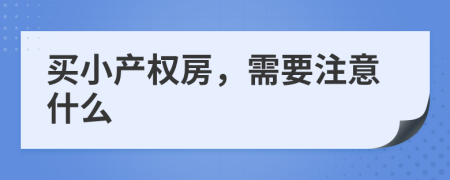 买小产权房，需要注意什么