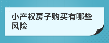 小产权房子购买有哪些风险