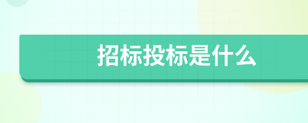 招标投标是什么