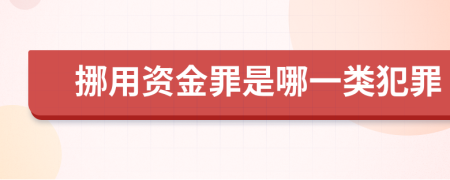 挪用资金罪是哪一类犯罪