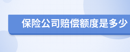 保险公司赔偿额度是多少