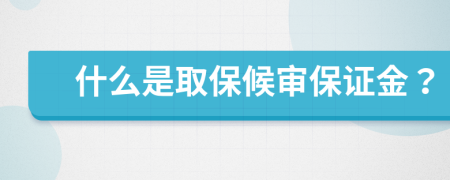 什么是取保候审保证金？