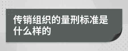 传销组织的量刑标准是什么样的