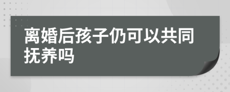离婚后孩子仍可以共同抚养吗