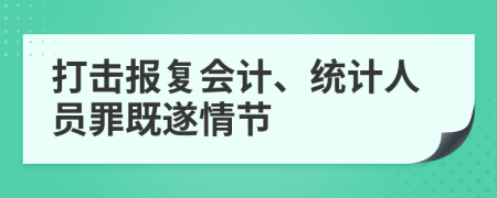 打击报复会计、统计人员罪既遂情节