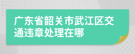 广东省韶关市武江区交通违章处理在哪