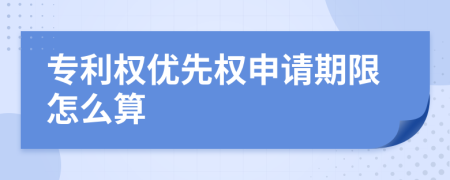 专利权优先权申请期限怎么算