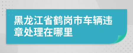 黑龙江省鹤岗市车辆违章处理在哪里