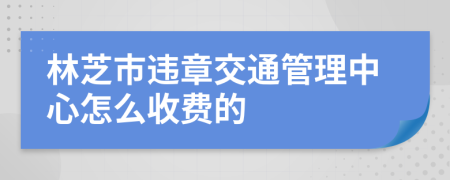 林芝市违章交通管理中心怎么收费的