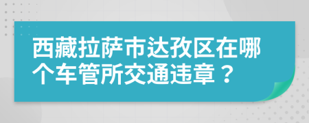 西藏拉萨市达孜区在哪个车管所交通违章？