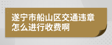 遂宁市船山区交通违章怎么进行收费啊