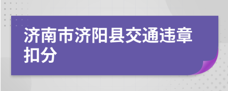 济南市济阳县交通违章扣分