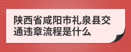 陕西省咸阳市礼泉县交通违章流程是什么