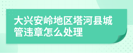 大兴安岭地区塔河县城管违章怎么处理