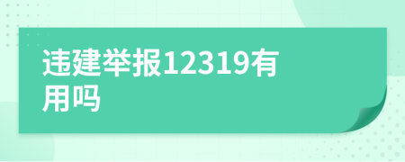 违建举报12319有用吗