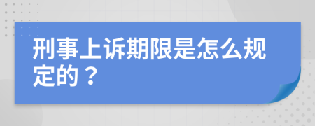 刑事上诉期限是怎么规定的？