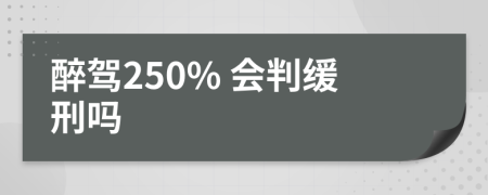 醉驾250% 会判缓刑吗