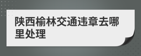 陕西榆林交通违章去哪里处理