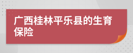 广西桂林平乐县的生育保险