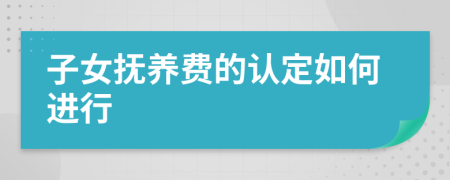 子女抚养费的认定如何进行