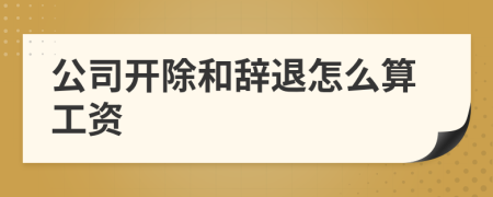 公司开除和辞退怎么算工资