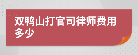 双鸭山打官司律师费用多少