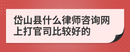 岱山县什么律师咨询网上打官司比较好的