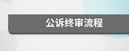 公诉终审流程