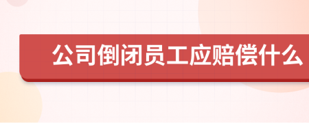 公司倒闭员工应赔偿什么
